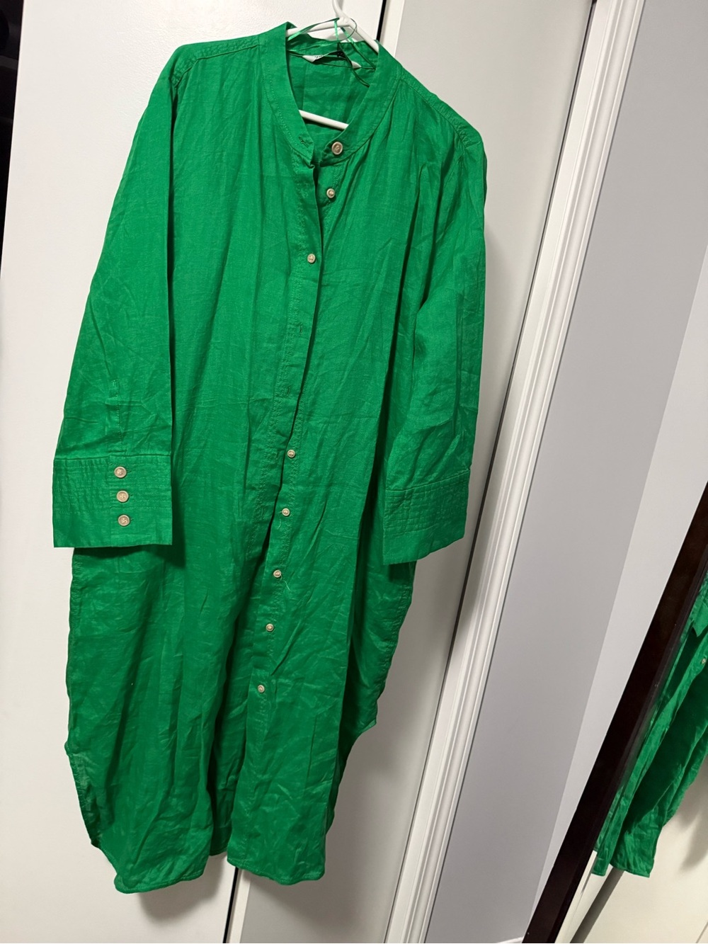Zara Emerald Green Shirt Dress